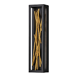 Бра в прямоугольной черной рамке с декором в виде ветвей в золотой отделке Hinkley варинант исполнения - 1 | Loft Concept в Новосибирске