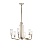  Люстра с прозрачными рифлеными цилиндрическими плафонами Kichler варинант исполнения - 22 | Loft Concept в Новосибирске