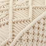 Чехол на подушку с макраме бежевого цвета Macrame варинант исполнения - 2 | Loft Concept в Новосибирске