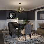 Люстра цвета латунь с 6-ю лампами в форме свечей в классическом стиле Hinkley варинант исполнения - 8 | Loft Concept в Новосибирске