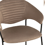 Коричневый стул с обивкой из искусственной замши Alexis варинант исполнения - 6 | Loft Concept в Новосибирске