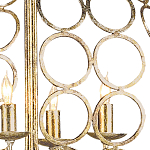 Люстра в форме шара с рядами из колец Million Rings варинант исполнения - 1 | Loft Concept в Новосибирске