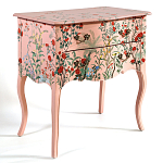 Комод розовый с росписью Цветы L.XV CHEST OF DRAWERS Flowers варинант исполнения - 2 | Loft Concept в Новосибирске