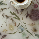 Круглый журнальный столик со столешницей из эпоксидной смолы Epoxy Resin Flowers Coffee Table варинант исполнения - 11 | Loft Concept в Новосибирске