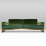 Эксклюзивный Диван в стиле Арт-деко Phoenix с элегантными латунными элементами  варинант исполнения - 1 | Loft Concept в Новосибирске