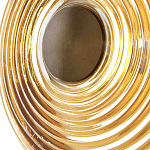 Бра с рельефным круглым плафоном янтарного цвета Savio Glass Disc Light варинант исполнения - 4 | Loft Concept в Новосибирске