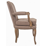 Кресло Aubrey Classical Armchair brown flax варинант исполнения - 1 | Loft Concept в Новосибирске