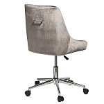 Кресло офисное с обивкой из серого велюра Stylish Velor Office Chair варинант исполнения - 1 | Loft Concept в Новосибирске