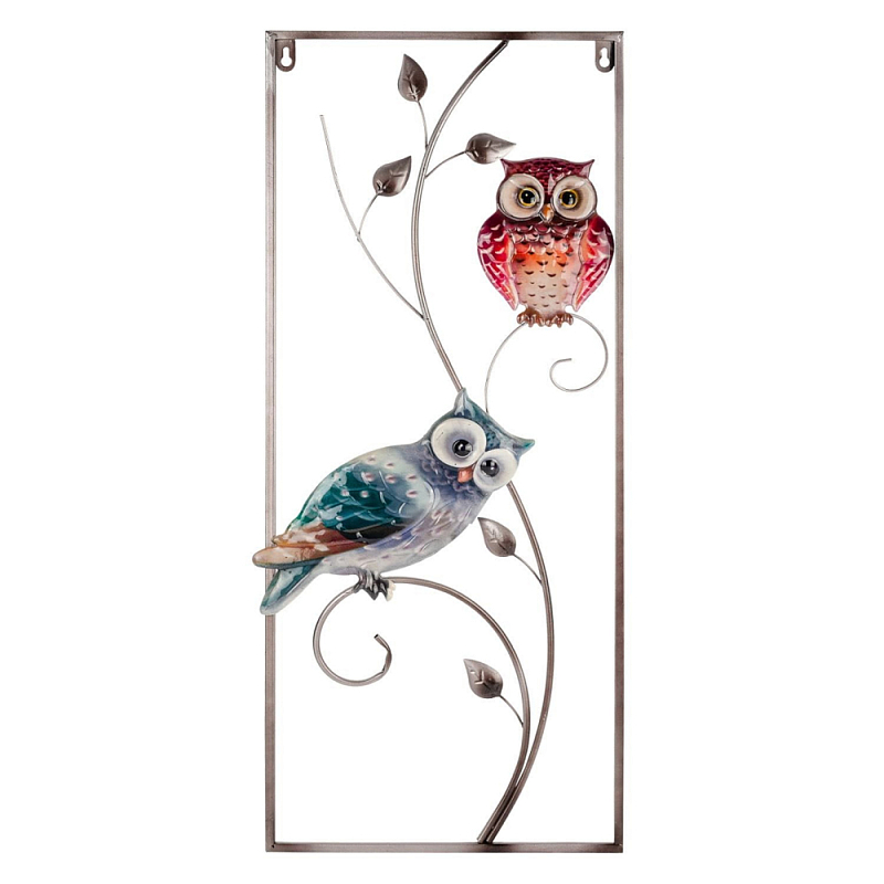 Аксессуар настенный из металла Blank Space Owls Мульти в Новосибирске | Loft Concept 