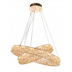 Люстра на 2 кольца с текстурной огранкой Reflection of Reality варинант исполнения - 1 | Loft Concept в Новосибирске