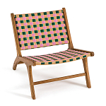 Кресло низкое из массива тика Barbados варинант исполнения - 2 | Loft Concept в Новосибирске