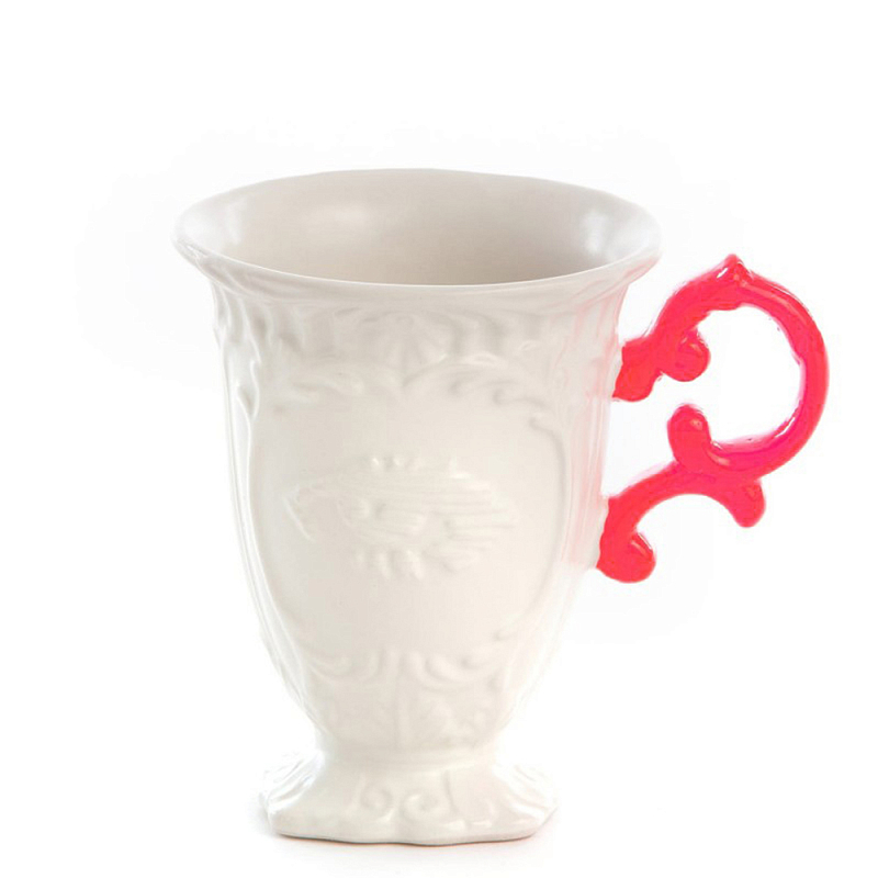 Кружка Seletti I-Mug Fuchsia Белый Фуксия в Новосибирске | Loft Concept 