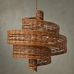 Люстра фактурная в виде спирали Enveloping Art варинант исполнения - 4 | Loft Concept в Новосибирске