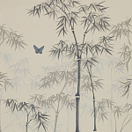 Обои ручная роспись Distant Bamboo Special Colourway on white dyed paper варинант исполнения - 2 | Loft Concept в Новосибирске