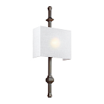 Бра с прямоугольным тканевым абажуром белого цвета Feiss варинант исполнения - 6 | Loft Concept в Новосибирске