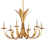 Люстра золотая с декором в виде перьев Bunch of Feathers варинант исполнения - 3 | Loft Concept в Новосибирске