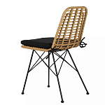 Стул с ротанговым плетением Wicker Stool без подлокотников варинант исполнения - 3 | Loft Concept в Новосибирске