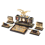 Настольный письменный набор из яшмы и долерита с декором Двуглавый орел Manager Organizer варинант исполнения - 2 | Loft Concept в Новосибирске