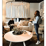 Люстра белая плетеная с кисточками Boho Tassel Chandelier варинант исполнения - 2 | Loft Concept в Новосибирске