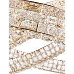 Люстра на 2 кольца с текстурной огранкой Reflection of Reality варинант исполнения - 4 | Loft Concept в Новосибирске