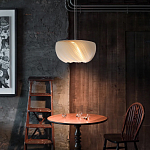 Подвесной светильник с белыми изящными декоративными лепестками Volumetric Petal Lamp варинант исполнения - 3 | Loft Concept в Новосибирске