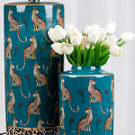 Ваза фарфоровая с крышкой Leopard Ccollection варинант исполнения - 4 | Loft Concept в Новосибирске