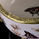 Фарфоровая чаша с бронзовыми элементами Eden Garden варинант исполнения - 6 | Loft Concept в Новосибирске