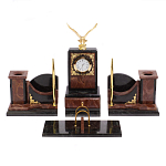 Настольный письменный набор из лемезита и змеевика с декором в виде Орла в подарочной упаковке Successful Leader варинант исполнения - 1 | Loft Concept в Новосибирске