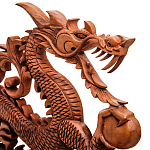 Панно из дерева дракон Panel With Animals варинант исполнения - 2 | Loft Concept в Новосибирске