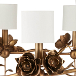 Люстра с каркасом в виде цветков розы и тканевыми абажурами Flowers and Fox Roses варинант исполнения - 2 | Loft Concept в Новосибирске