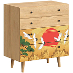 Комод с принтом на ящиках Elise Chest of Drawers варинант исполнения - 16 | Loft Concept в Новосибирске