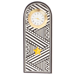 Часы подарочные настольные в виде погона Генерала из натурального камня Змеевик Silver Military Clock варинант исполнения - 4 | Loft Concept в Новосибирске