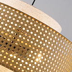 Подвесной светильник с декоративным поясом из плетеного бамбука Biuloggicu варинант исполнения - 5 | Loft Concept в Новосибирске