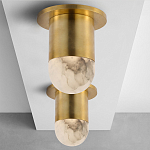 Потолочный светильник светодиодный с плафоном из натурального камня Purgatory варинант исполнения - 3 | Loft Concept в Новосибирске