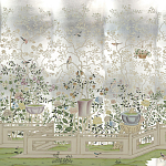 Обои ручная роспись Temple Newsam White Gold gilded silk варинант исполнения - 1 | Loft Concept в Новосибирске