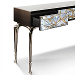 Консоль с 3-мя выдвижными ящиками и фасадом с эффектом трещины Visionnaire варинант исполнения - 1 | Loft Concept в Новосибирске