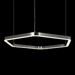 Люстра подвесная светодиодная в форме шестиугольника Диаметр 100 см Hexagon Horizontal варинант исполнения - 4 | Loft Concept в Новосибирске