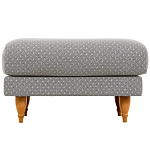 Мягкий пуф на деревянных ножках Garner Pouf Light варинант исполнения - 2 | Loft Concept в Новосибирске