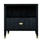 Прикроватная тумбочка с полкой Elsa Dreams Black варинант исполнения - 6 | Loft Concept в Новосибирске