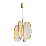 Люстра с гравировкой на акриловых плафонах Gravyura Bronze D 33 см варинант исполнения - 2 | Loft Concept в Новосибирске