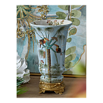 Ваза из фарфора с бронзовыми элементами Tropical Garden варинант исполнения - 6 | Loft Concept в Новосибирске