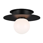 Потолочный светильник с шарообразным плафоном из белого матового стекла Generation Lighting варинант исполнения - 2 | Loft Concept в Новосибирске