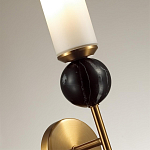 Бра с цилиндрическим матовым плафоном и шаром из камня на металлическом основании Orb Essence варинант исполнения - 3 | Loft Concept в Новосибирске