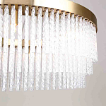 Люстра подвесная со стеклянными подвесками в виде перекрученных трубочек Nembus варинант исполнения - 4 | Loft Concept в Новосибирске