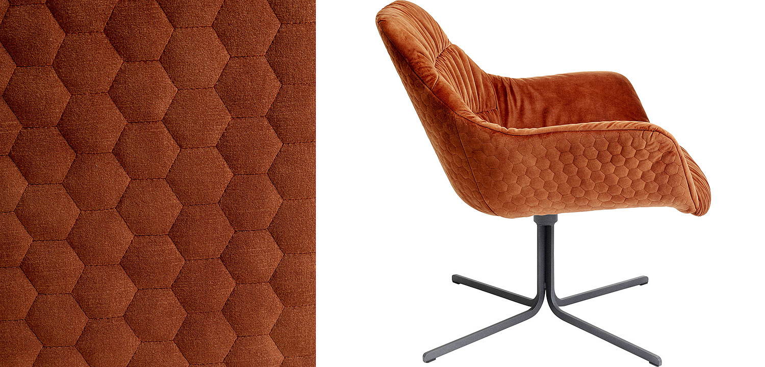 Кресло вращающееся Cinnamon Honeycomb - Loft-Concept в Новосибирске