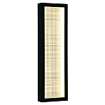 Светодиодное прямоугольное бра из металла черного цвета Lattice Lux варинант исполнения - 5 | Loft Concept в Новосибирске