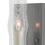 Бра с прозрачным плафоном на сером каркасе Elegant Gray Lamp варинант исполнения - 1 | Loft Concept в Новосибирске