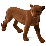 Декоративная статуэтка коричневый флок Сheetah Statuette варинант исполнения - 1 | Loft Concept в Новосибирске