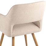 Стул в рогожке бежевого цвета NEASAN STOOL варинант исполнения - 7 | Loft Concept в Новосибирске