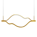 Подвесной светильник волнообразный изогнутый цвета латунь 3000К Spiral Lighting варинант исполнения - 1 | Loft Concept в Новосибирске